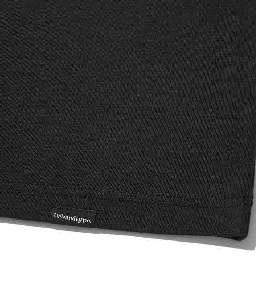 Union Jack Applique T-Shirt_BLACK