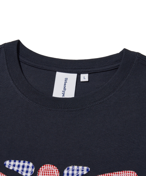 Union Jack Applique T-Shirt_NAVY