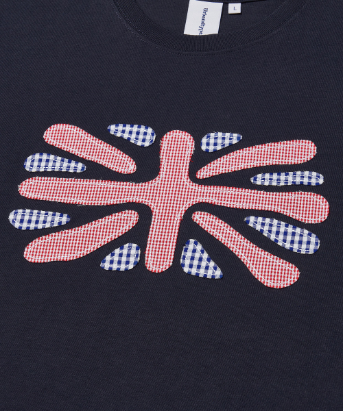 Union Jack Applique T-Shirt_NAVY