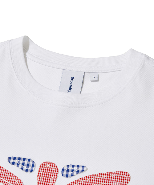Union Jack Applique T-Shirt_WHITE