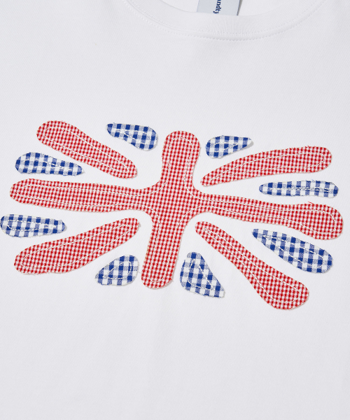 Union Jack Applique T-Shirt_WHITE