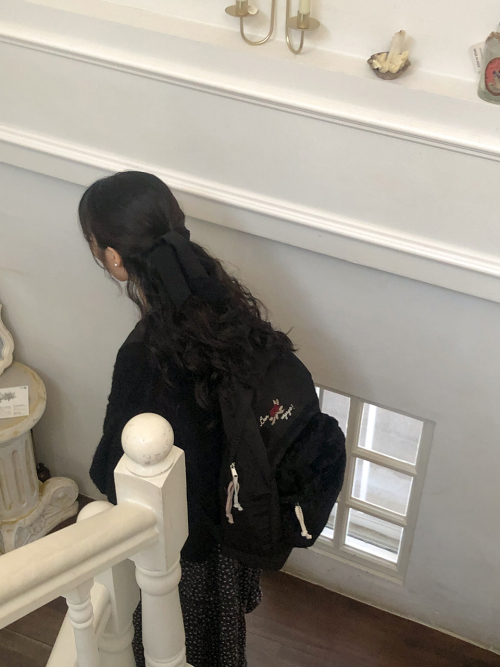 Vintage bon voyage backpack_black