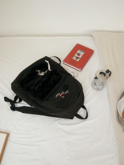Vintage bon voyage backpack_black