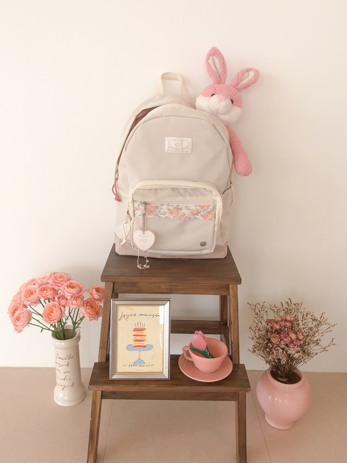 Bon voyage backpack_vintage rose