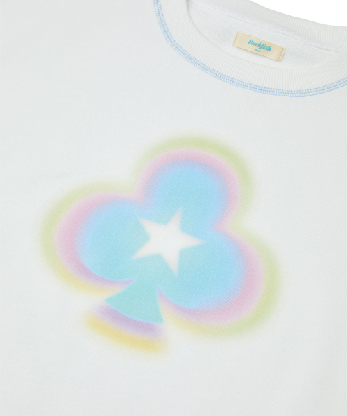 CLOVER SWEATSHIRT - WHITE