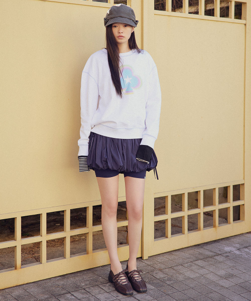 CLOVER SWEATSHIRT - WHITE