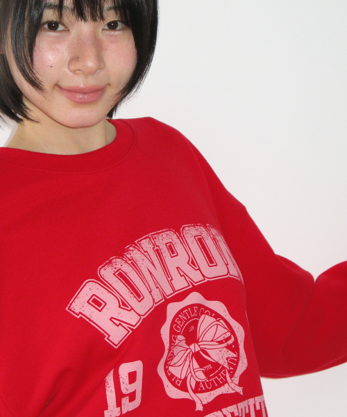 RR 1988 VINTAGE RIBBON SWEATSHIRT RED