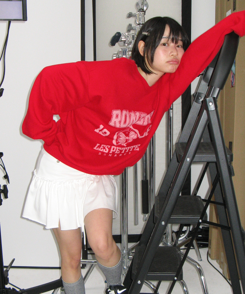 RR 1988 VINTAGE RIBBON SWEATSHIRT RED