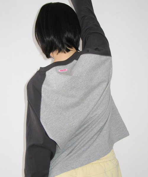 BASIC RR ARCHIVE RAGLAN LONG SLEEVE GREY