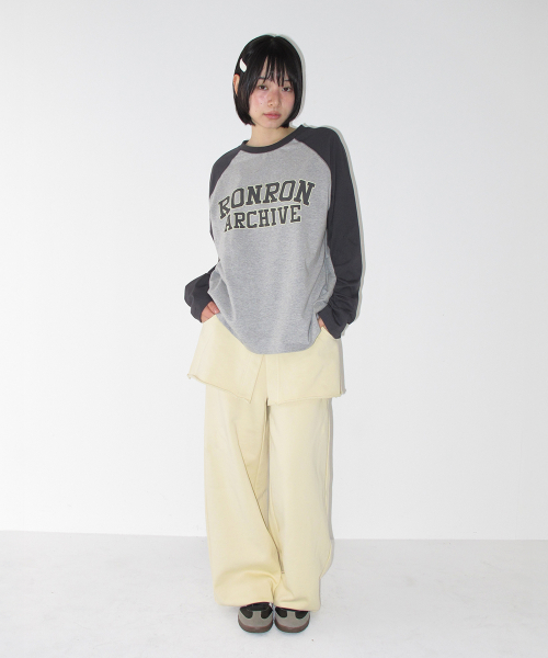 BASIC RR ARCHIVE RAGLAN LONG SLEEVE GREY