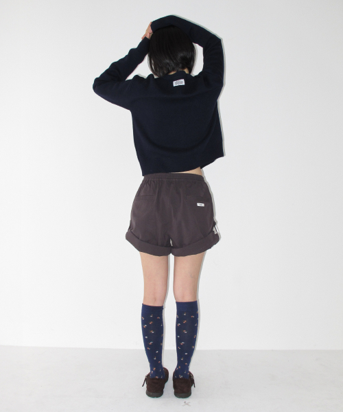 DECORATIVE BUTTON KNIT CARDIGAN NAVY