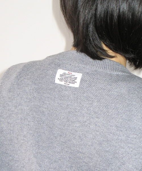 DECORATIVE BUTTON KNIT CARDIGAN GREY