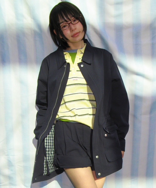 LOOSE FIT WORK FIELD JACKET NAVY