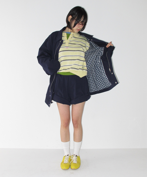 LOOSE FIT WORK FIELD JACKET NAVY
