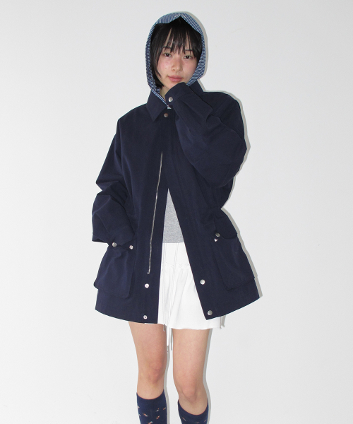 LOOSE FIT WORK FIELD JACKET NAVY