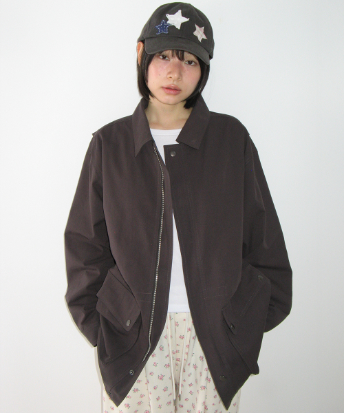LOOSE FIT WORK FIELD JACKET CHARCOAL