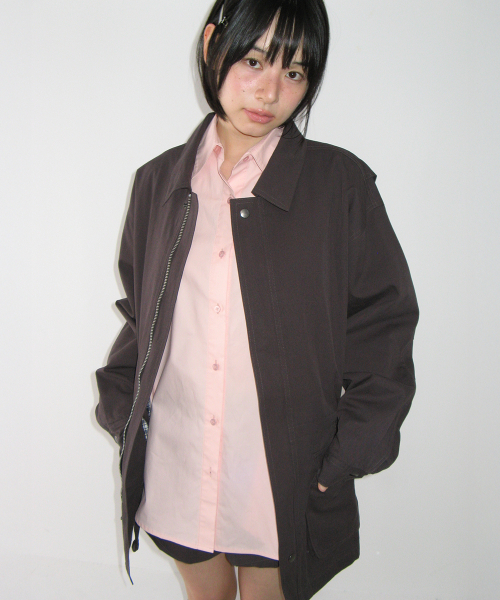 LOOSE FIT WORK FIELD JACKET CHARCOAL