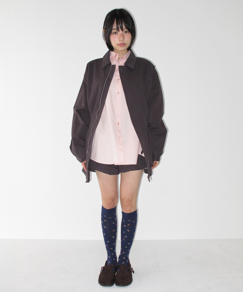 LOOSE FIT WORK FIELD JACKET CHARCOAL