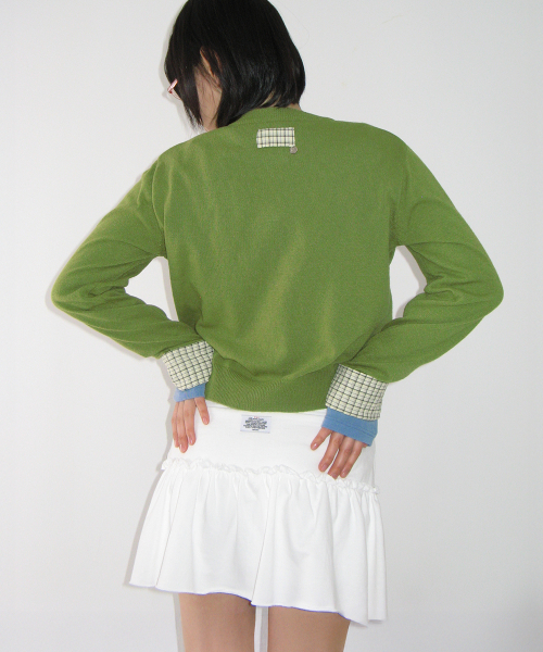 SOFT SHIRRING PANTSKIRT WHITE