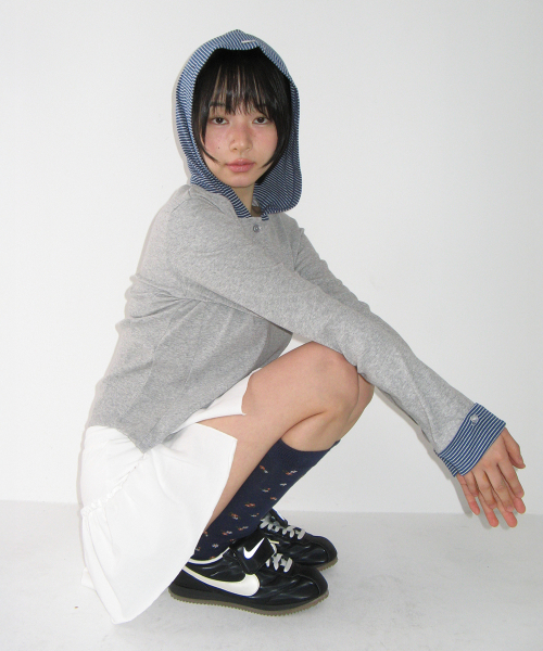 SOFT SHIRRING PANTSKIRT WHITE