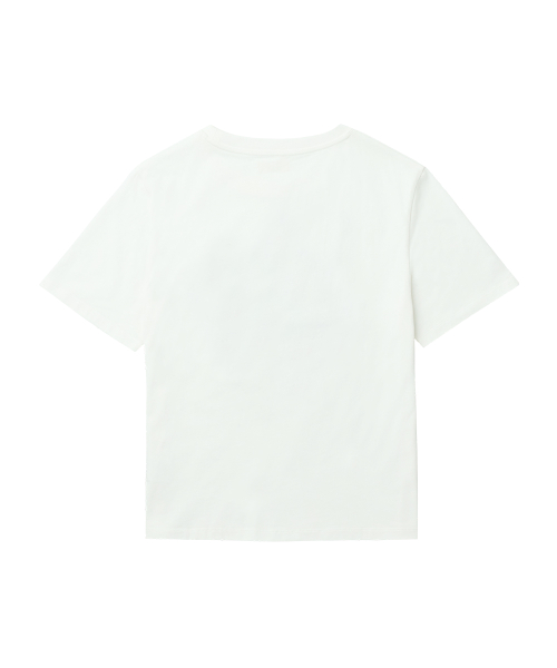 CLOVER HALF SLEEVE T-SHIRT - WHITE