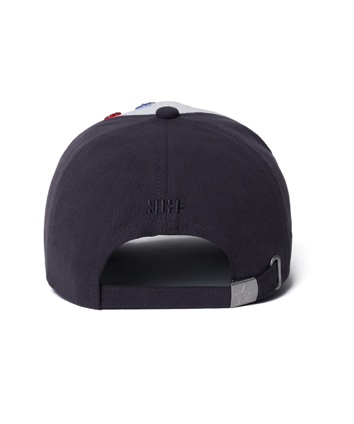 [× ILLIT] PATCHWORK CAP - DARK GREY