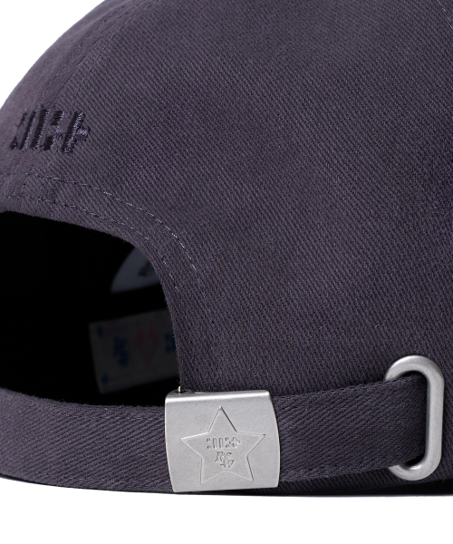 [× ILLIT] PATCHWORK CAP - DARK GREY