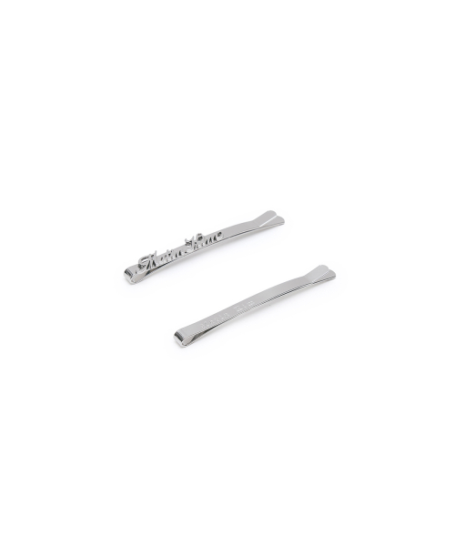 MATIN LOGO BOBBY PIN SET IN SILVER