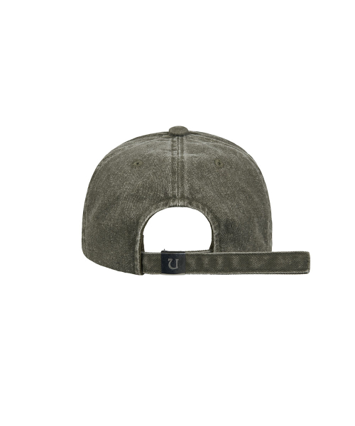 DAMAGED 6-PANEL BALL CAP_ FADED OLIVE