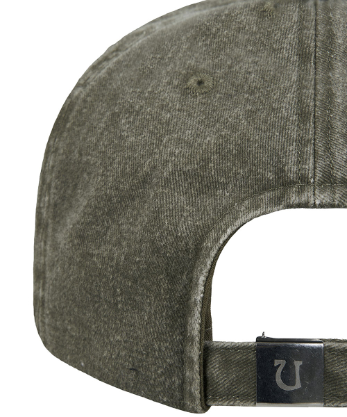 DAMAGED 6-PANEL BALL CAP_ FADED OLIVE