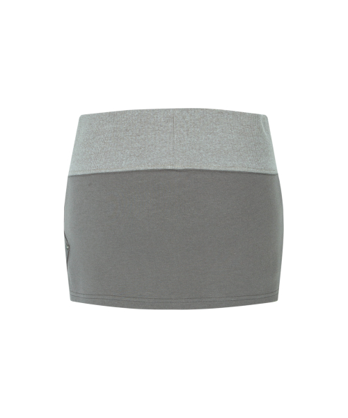 Karena Side Pocket Mini Skirt (Sand Grey)