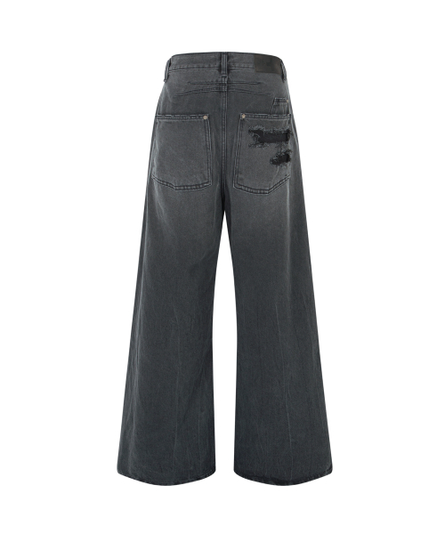 Ken Wide Flare Jeans (Vintage Deep Grey)