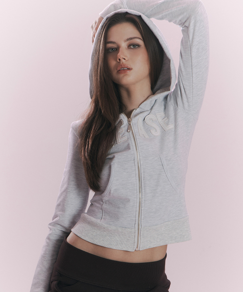 Dorothy Logo Patch Hoodie (White Melange)