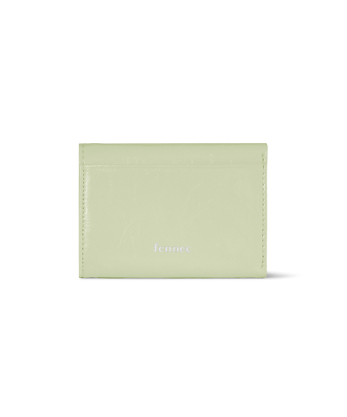 HEARTY FLAP WALLET - PISTACHIO