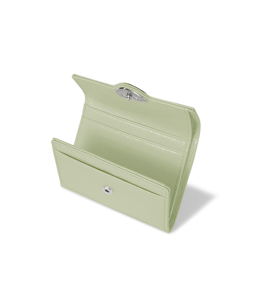 HEARTY FLAP WALLET - PISTACHIO