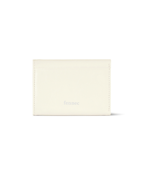 HEARTY FLAP WALLET - VANILLA