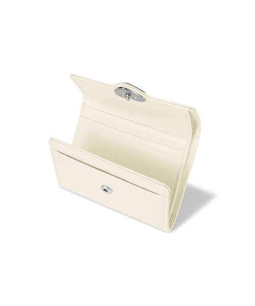 HEARTY FLAP WALLET - VANILLA