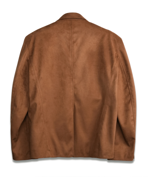 Full-UP Suede 3 Button Blazer CAMEL BROWN