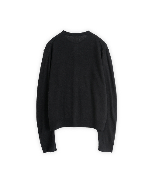 Soft Round Cardigan, Black