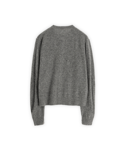 Soft Round Cardigan, Grey