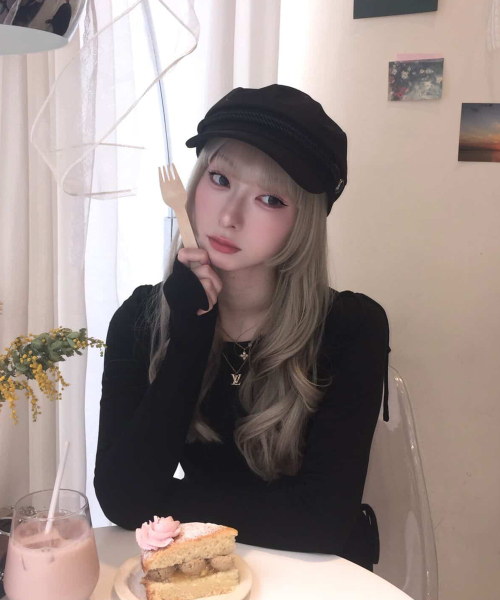 언발 컷팅 셔링 스트랩 사선 레이어드 롱슬리브리스 세트_2COLOR