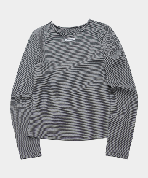 베이직 단가라 아웃라벨 소프트 롱슬리브 우먼즈 티셔츠_3COLOR
