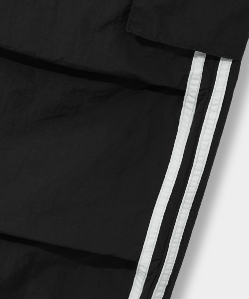 VLAD CURVED TRACK NYLON CARGO PANTS_BLACK