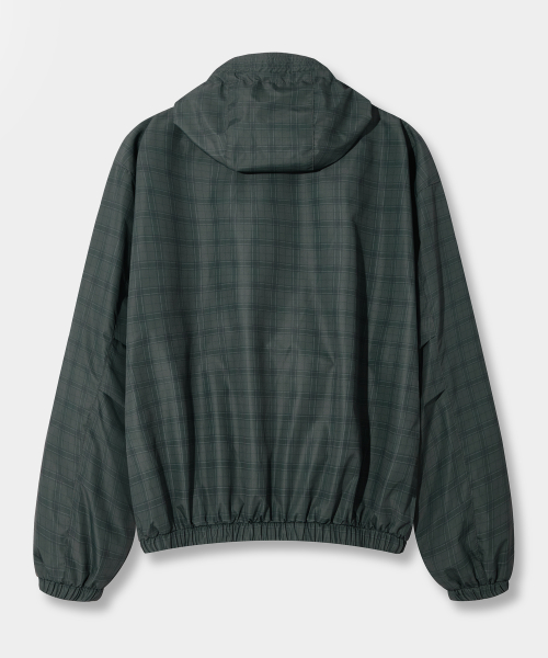 ESSENTIAL CHECK HOODED ANORAK_2 COLOR