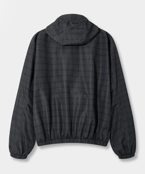 ESSENTIAL CHECK HOODED ANORAK_2 COLOR