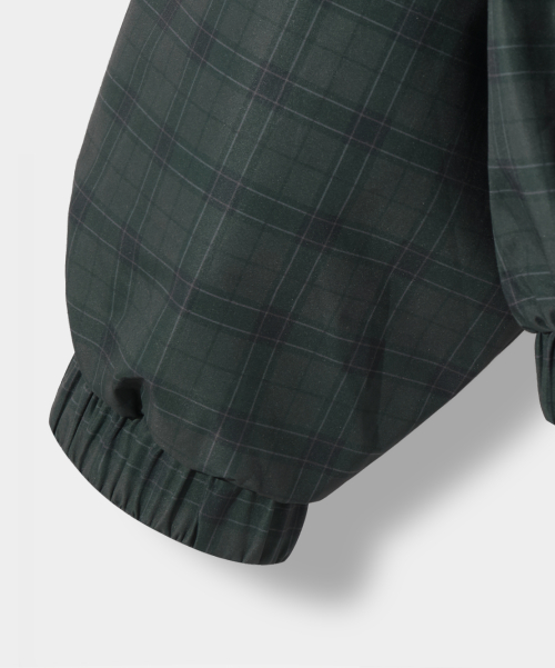 ESSENTIAL CHECK HOODED ANORAK_2 COLOR