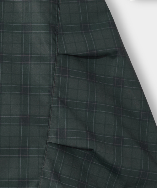 ESSENTIAL CHECK HOODED ANORAK_2 COLOR