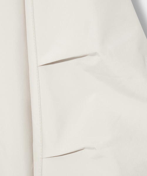 BALACLAVA SLASH HOODED ZIP-UP_WINDBREAKER CREAM