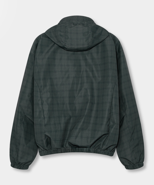 2WAY ESSENTIAL CHECK HOODED WINDBREAKER_3 COLOR