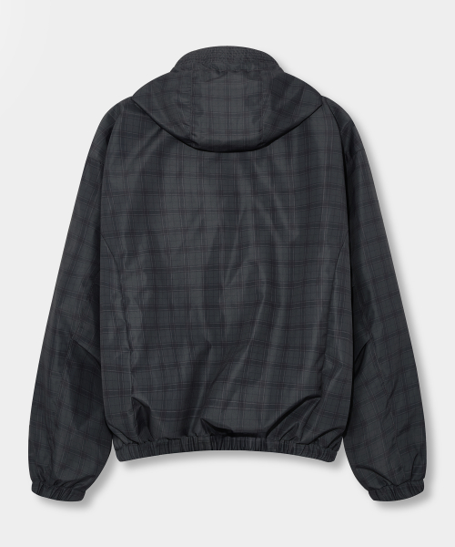 2WAY ESSENTIAL CHECK HOODED WINDBREAKER_3 COLOR